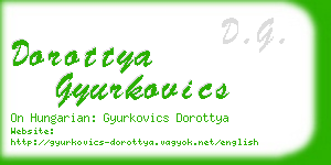 dorottya gyurkovics business card